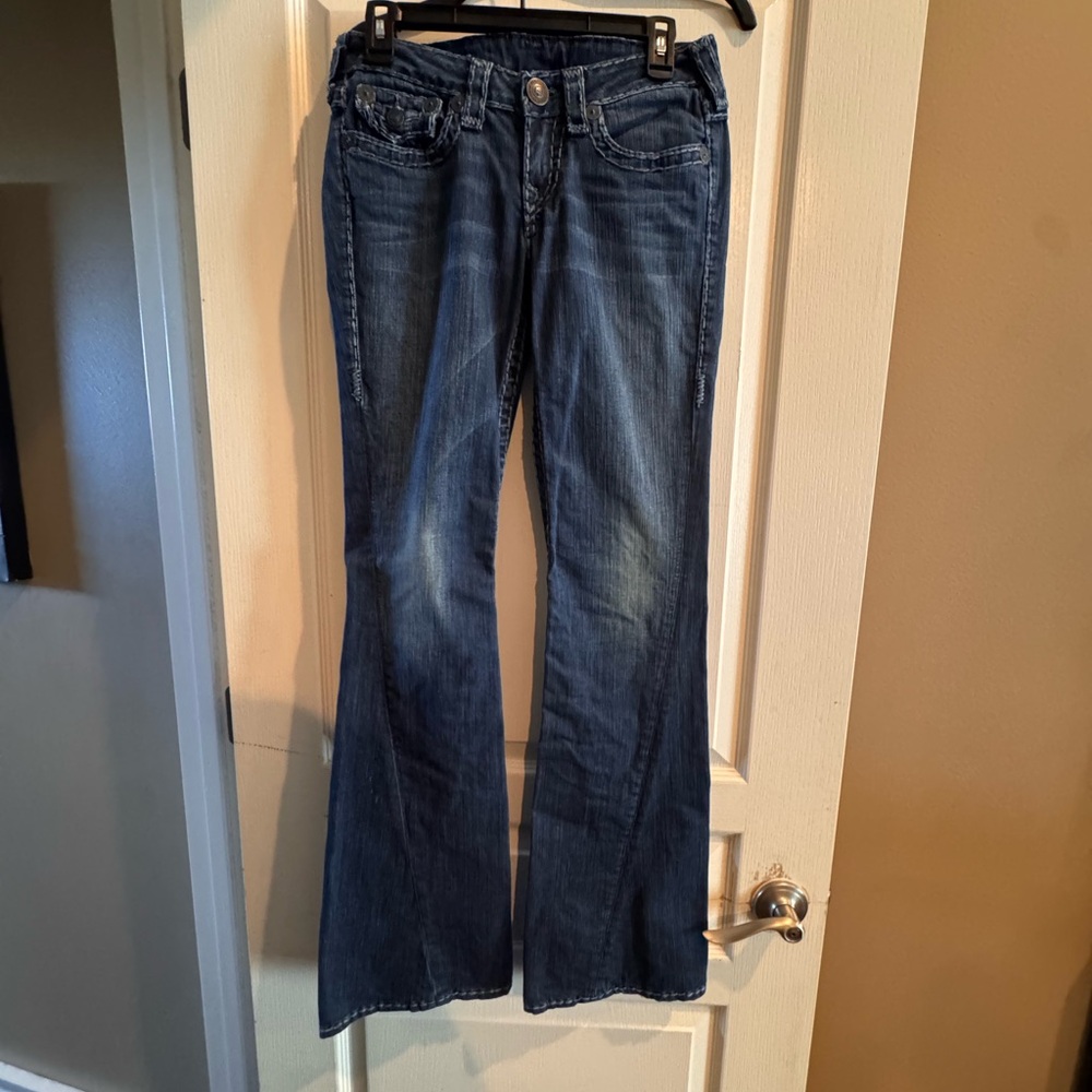 True Religion Dark Blue Flare Jeans